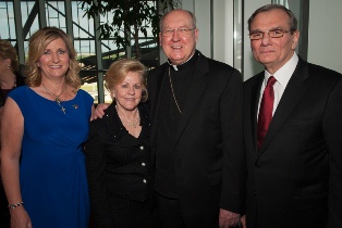 CPLC's Karen Garnett & Bishop Farrell with Norma and Harry Longwell