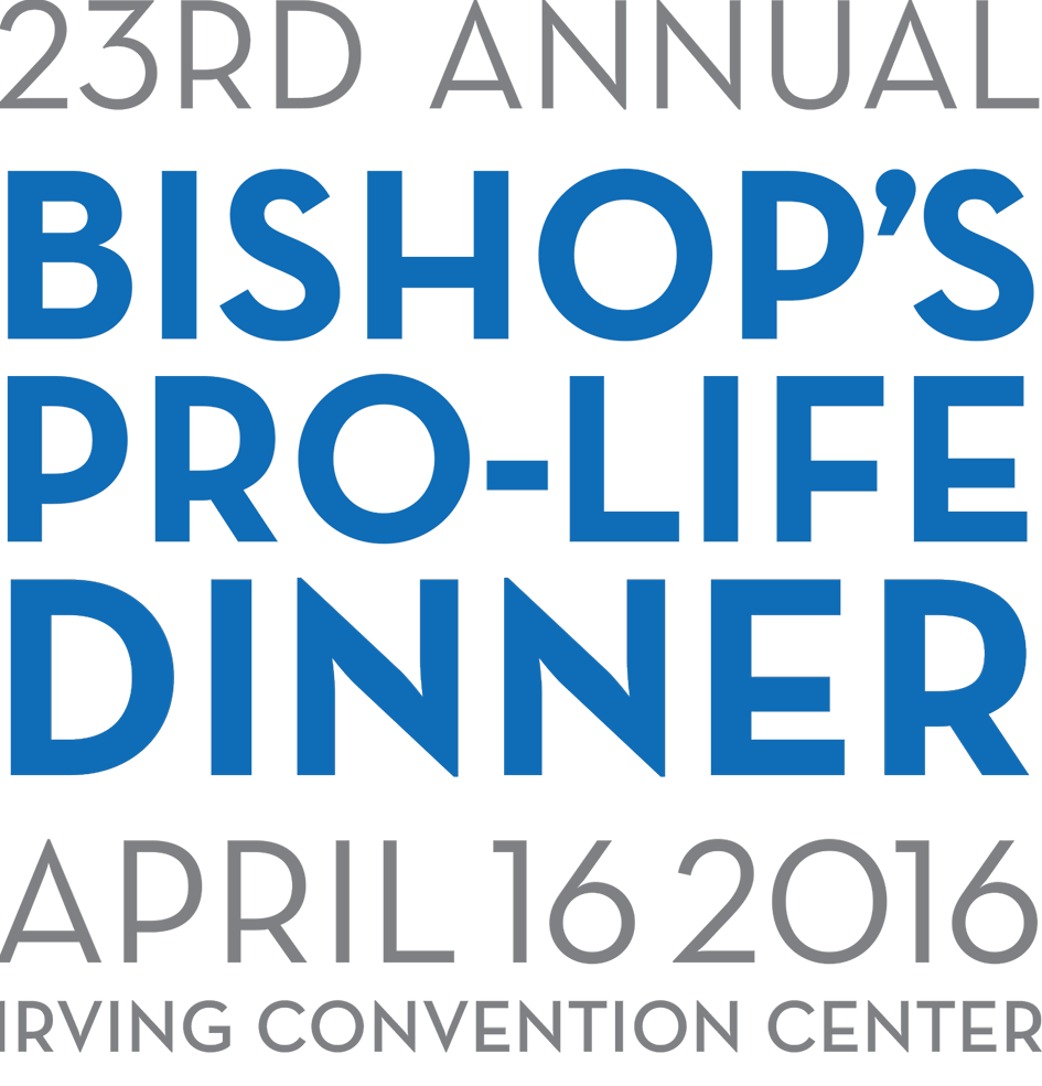 23rd Annual Bishop's Pro-Life Dinner April 16 2016